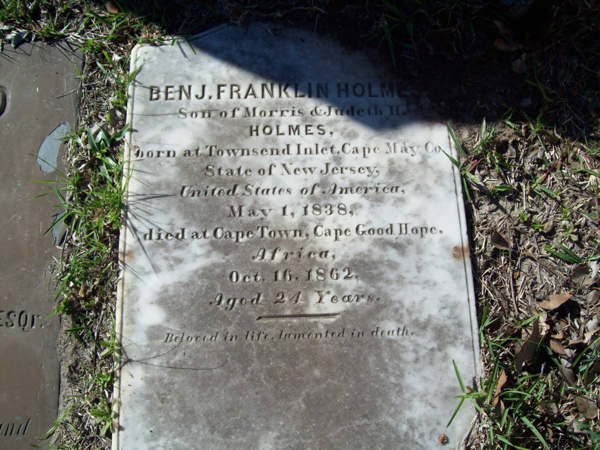 HOLMES Ben J. Franklin 1838-1862