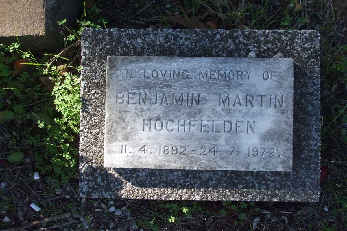 HOCHFELDEN Benjamin Martin 1892-1972
