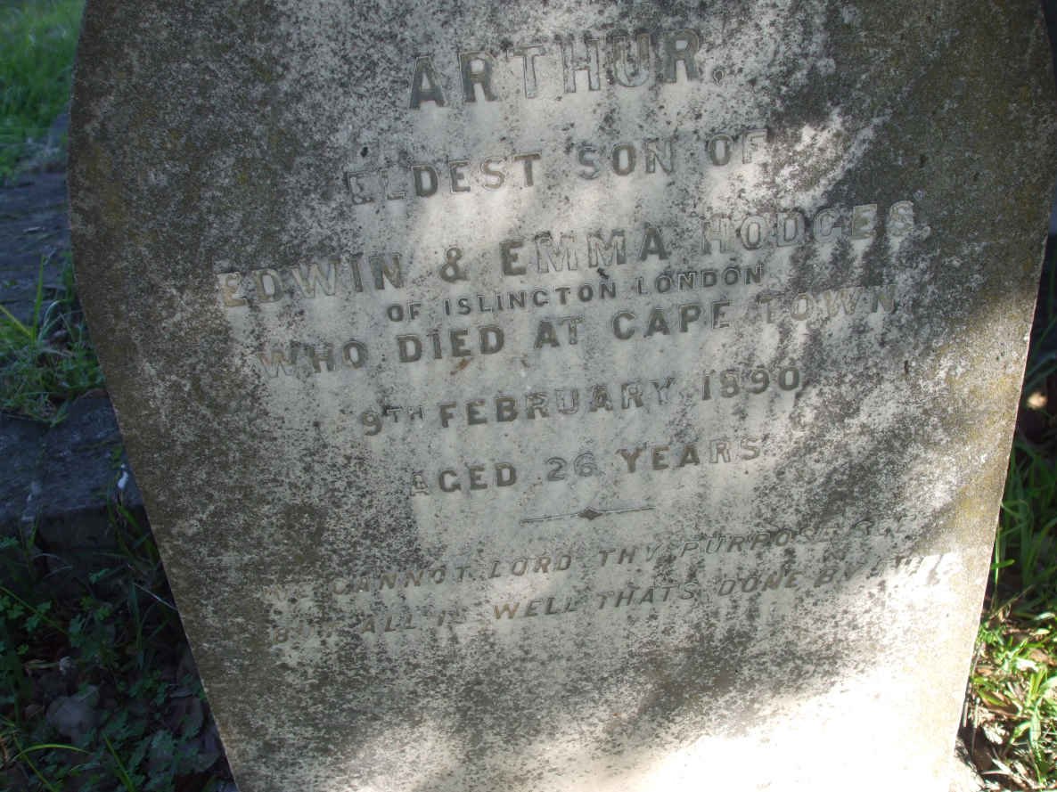 HODGES Arthur  -1890 