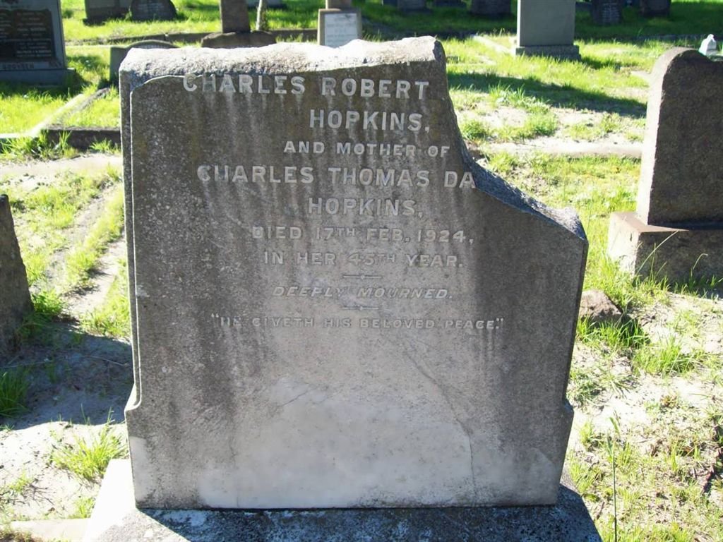 HOPKINS Emily nee HOPKINS -1924
