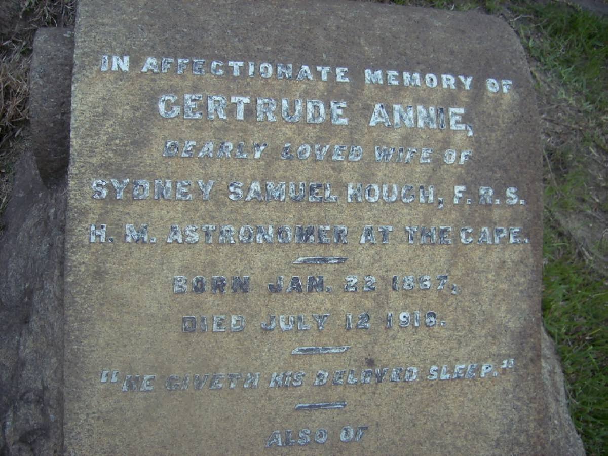 HOUGH Gertrude Anne 1867-1918