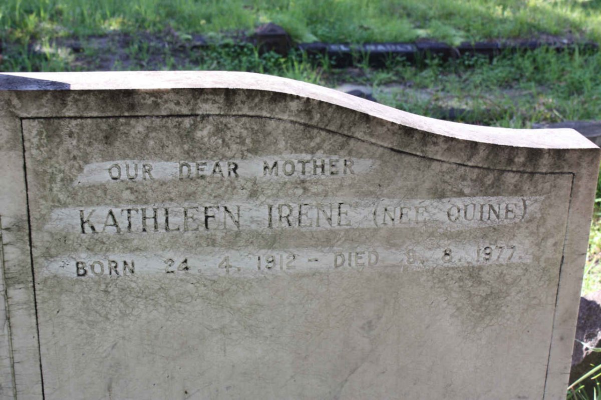 HOEVEN Kathleen Irene, van der nee QUINE 1912-1977