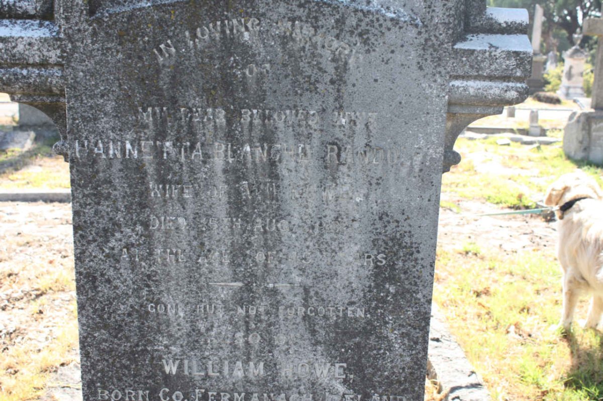 HOWE Hannetta Blanche Randolph ??