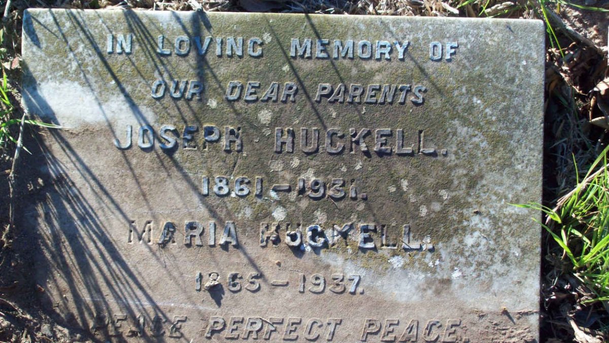 HUCKELL Joseph 1861-1931 &amp; Maria 1865-1937