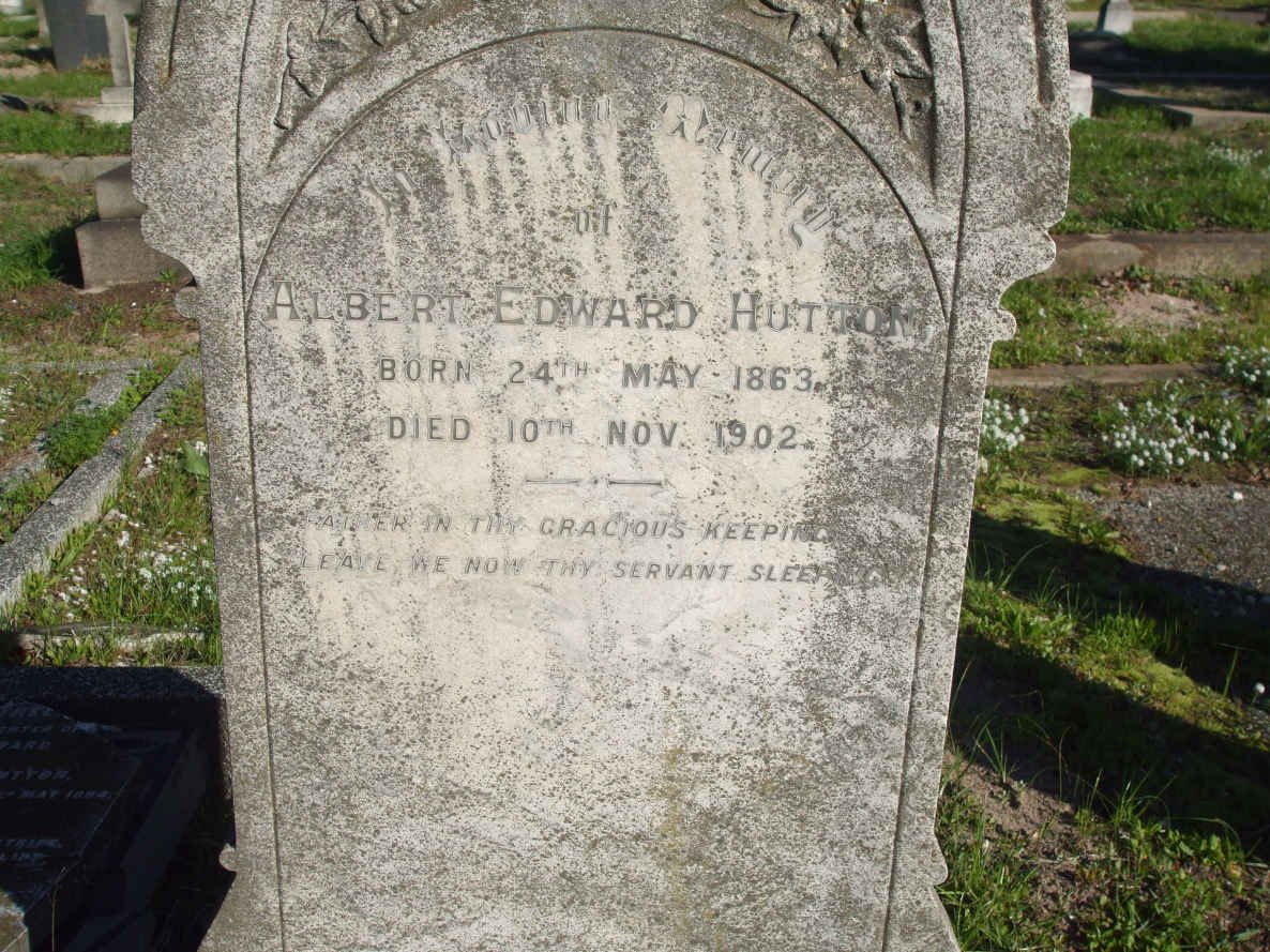 HUTTON Albert Edward 1863-1902