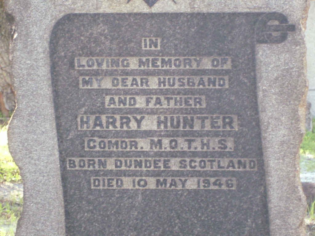 HUNTER Harry  -1946