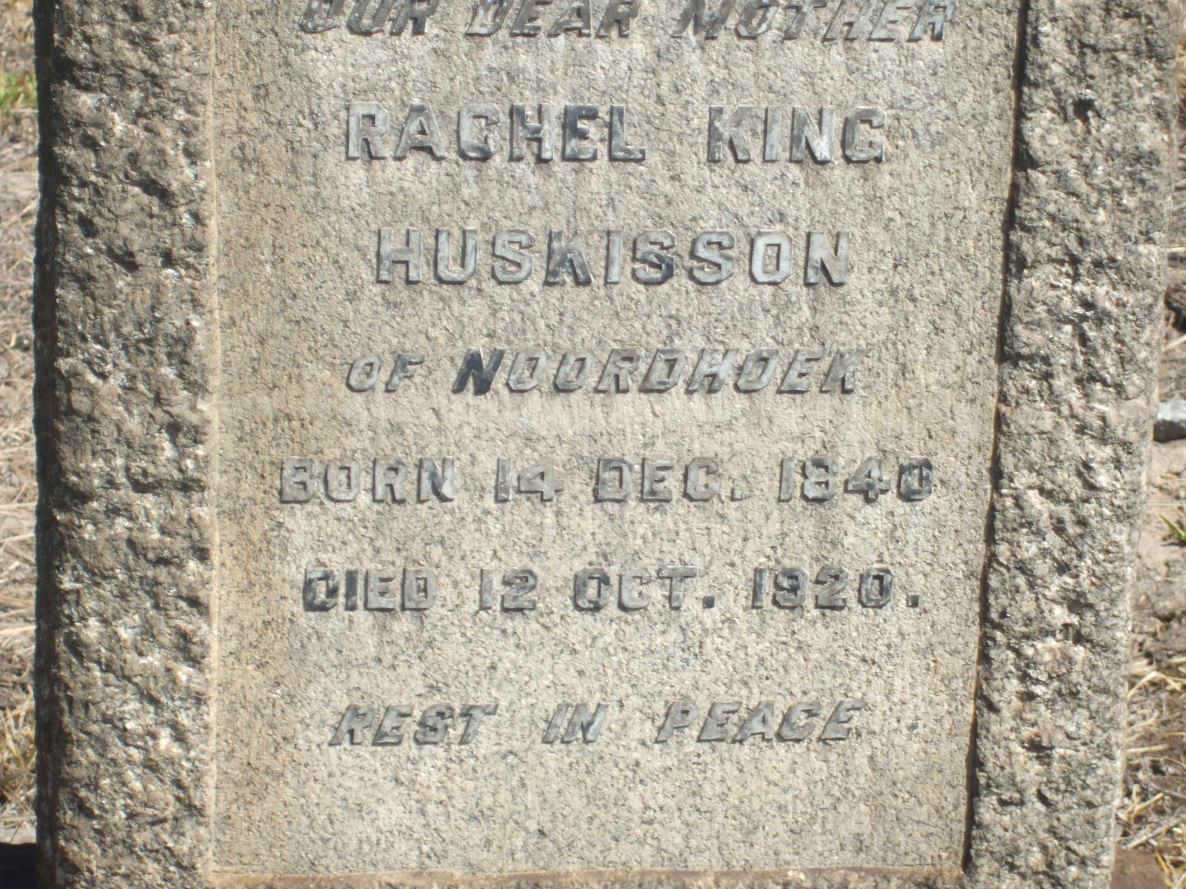 HUSKISSON Rachel King 1840-1920