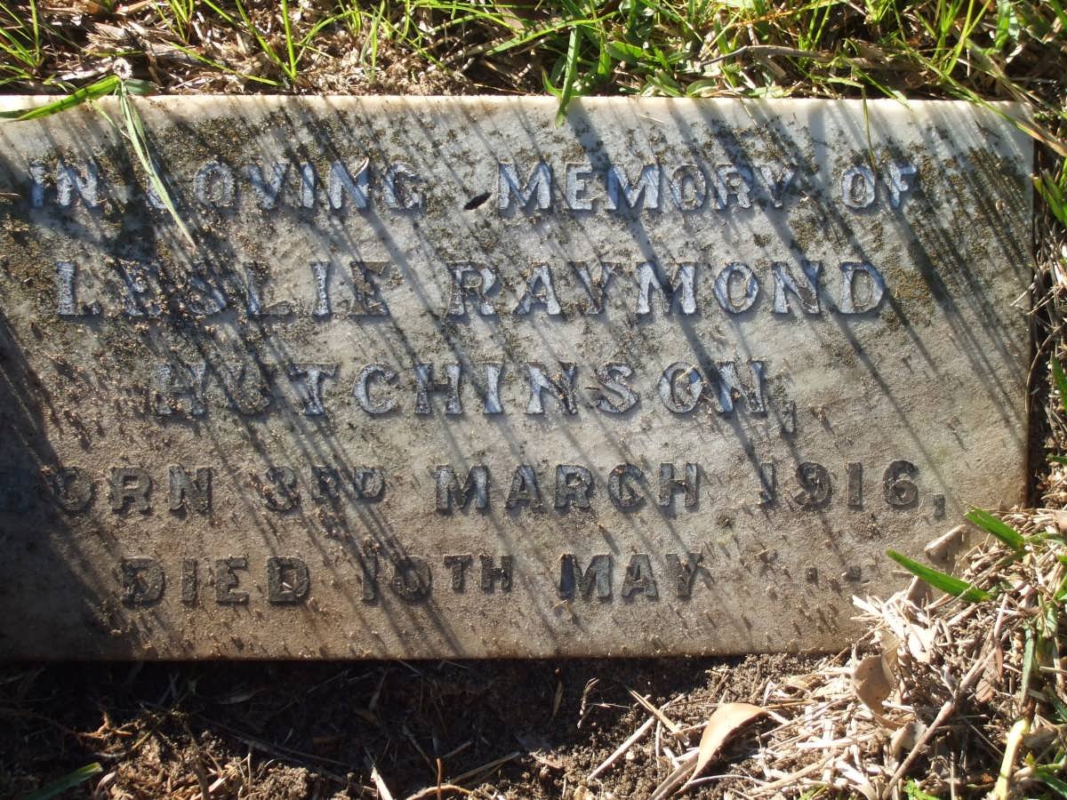 HUTCHINSON Leslie Raymond 1916-??