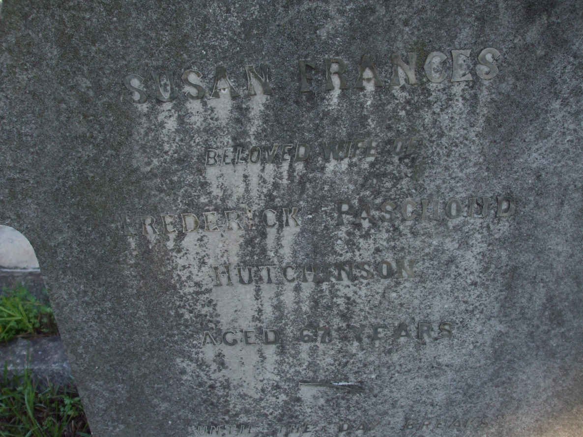 HUTCHINSON Susan Frances 