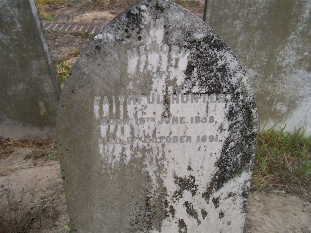 HUNTER Faithful 1858-1891