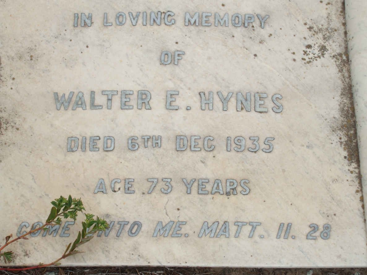 HYNES Walter E. -1935