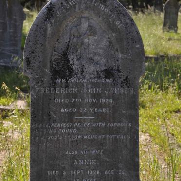 JANSEN Frederick John -1924 &amp; Annie -1928