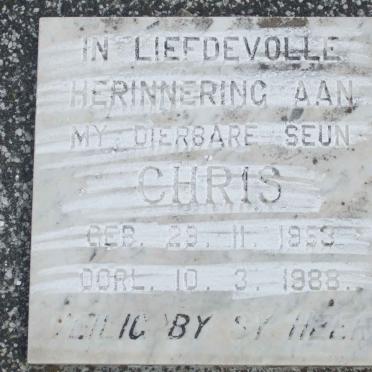 JAARSVELD Chris, van 1953-1988