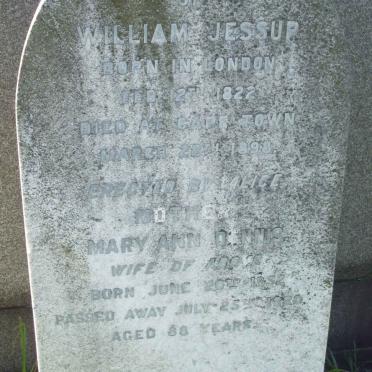 JESSUP William 1822-1898 &amp; Mary Ann Dennis 1832-1920 