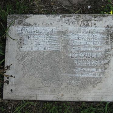 JENKINS Louis 1909-1981 &amp; Elizabeth 1911-1989 :: BRUYNS Gwendolene 1909-1932