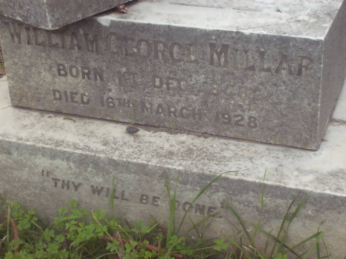 MILLAR William George 1848-1928