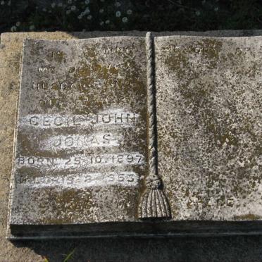 JONAS Cecil John 1897-1953