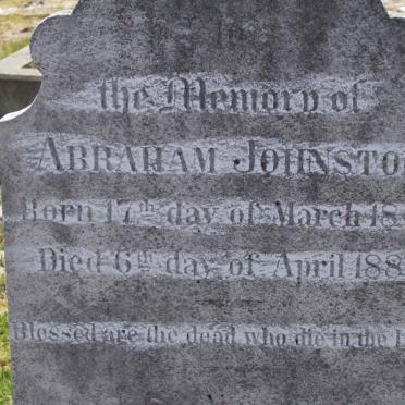 JOHNSTON Abraham 1817-1882