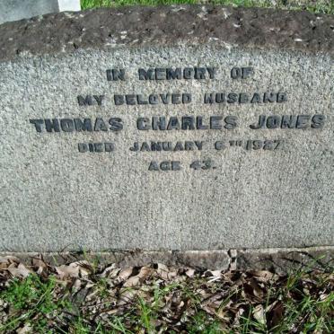 JONES Thomas Charles -1927