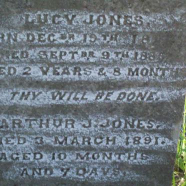 JONES Arthur -1891 :: JONES Lucy 1888?-1885