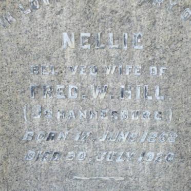 HILL Nellie 1868-1920
