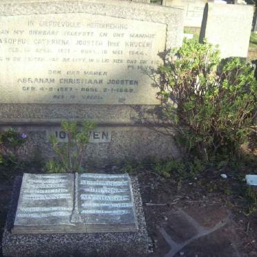 JOOSTEN Abraham Christiaan 1867-1949 &amp; Anna Sophia Cathriena KRUGER 1871-1944