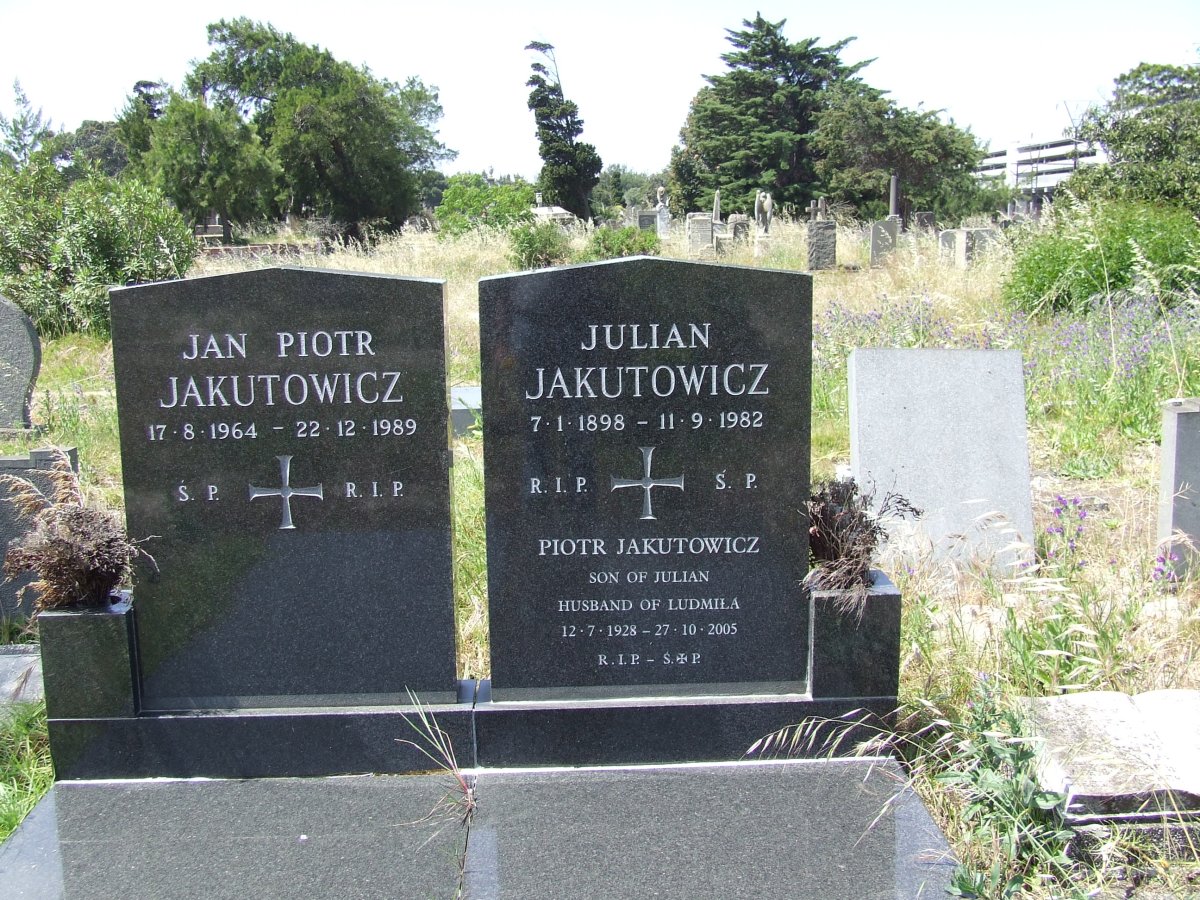 JAKUTOWICZ Julian 1898-1982 :: JAKUTOWICZ Piotr 1928-2005 :: JAKUTOWICZ Jan Piotr 1964-1989