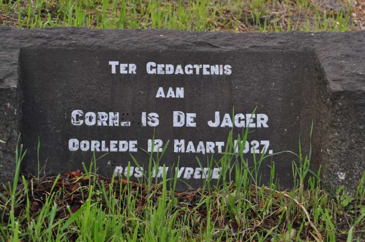 JAGER Cornelis, de -1927