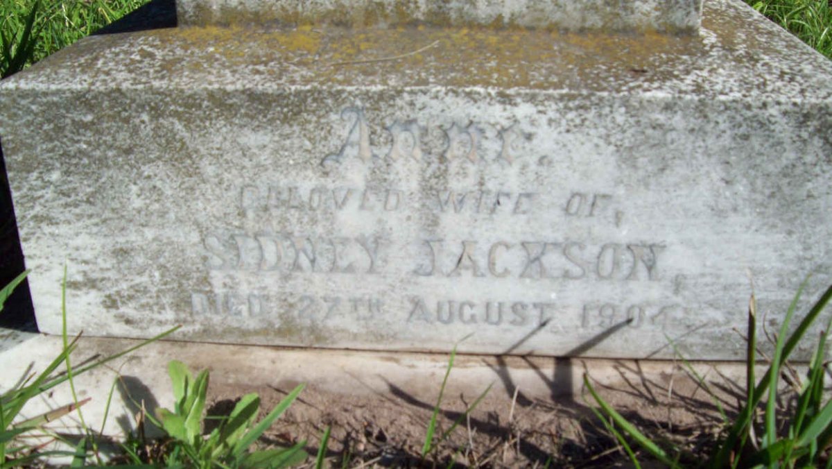 JACKSON Anne  -1904