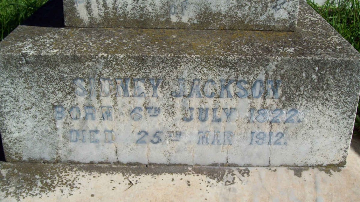 JACKSON Sidney 1822-1912