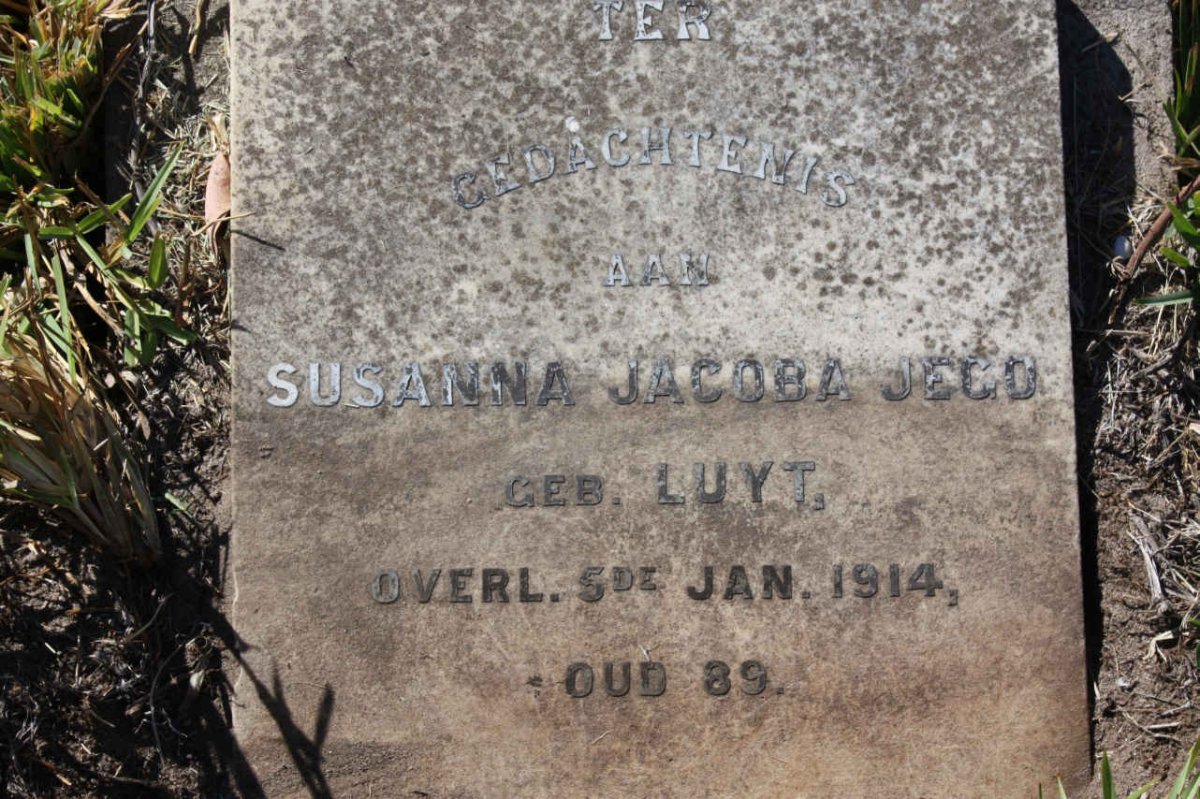 JEGO Susanna Jacoba nee LUYT -1914