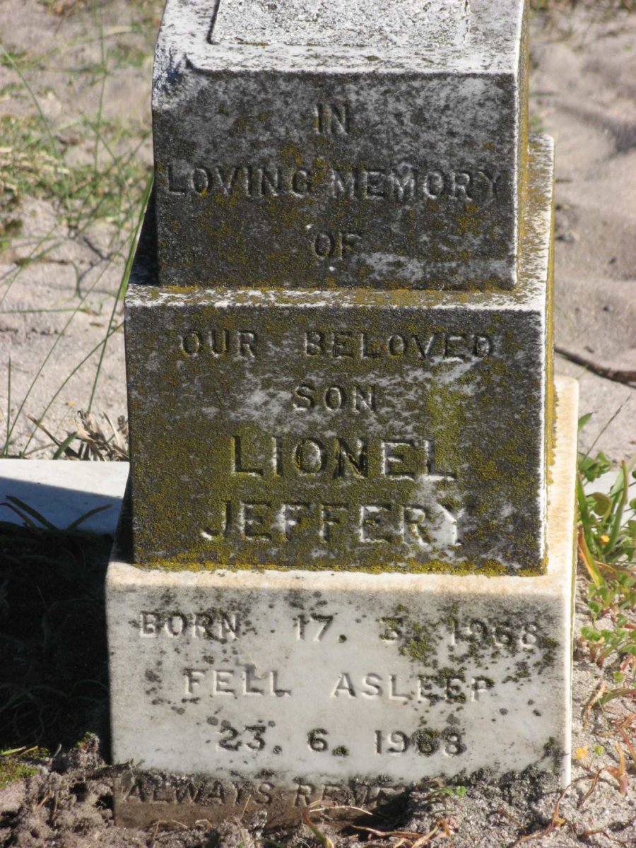 JEFFERY Lionel 1968-1968