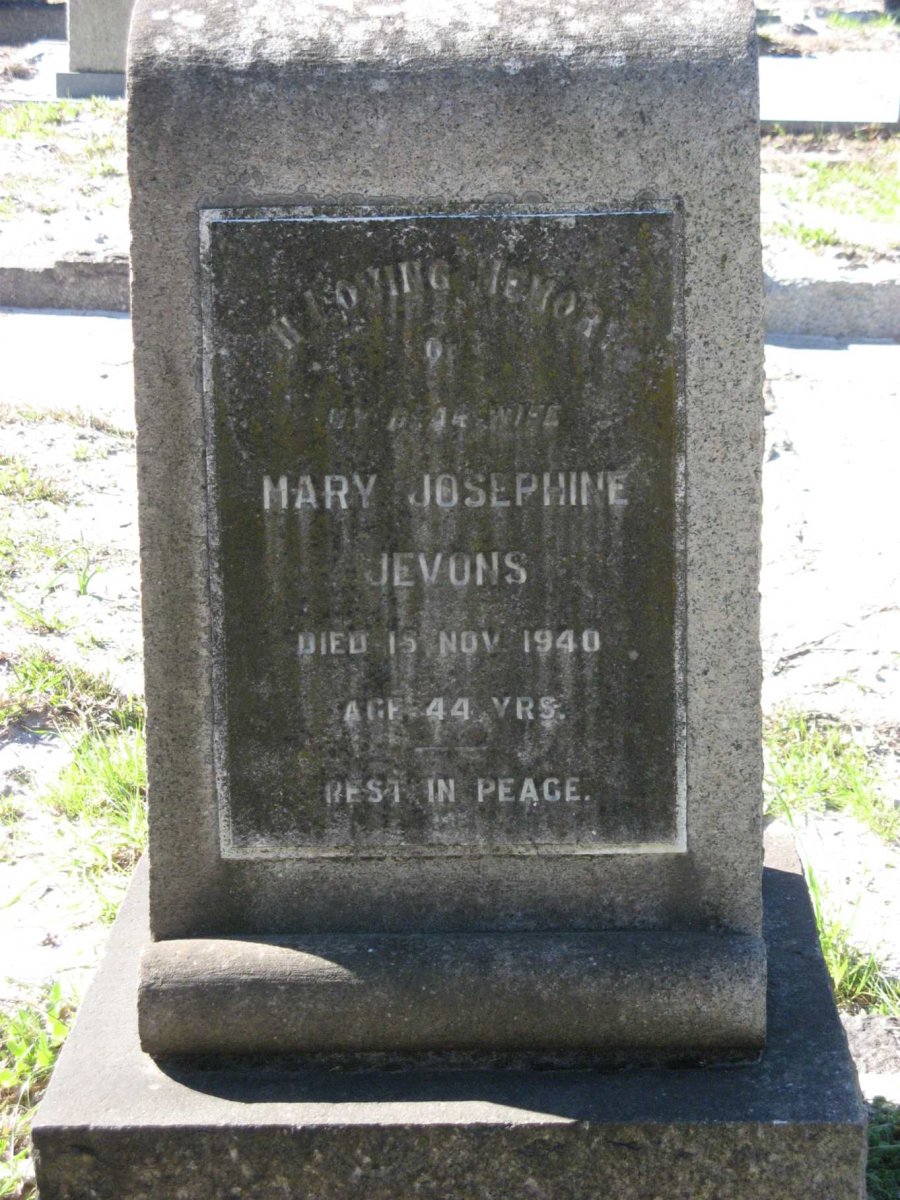 JEVONS Mary Josephine -1940