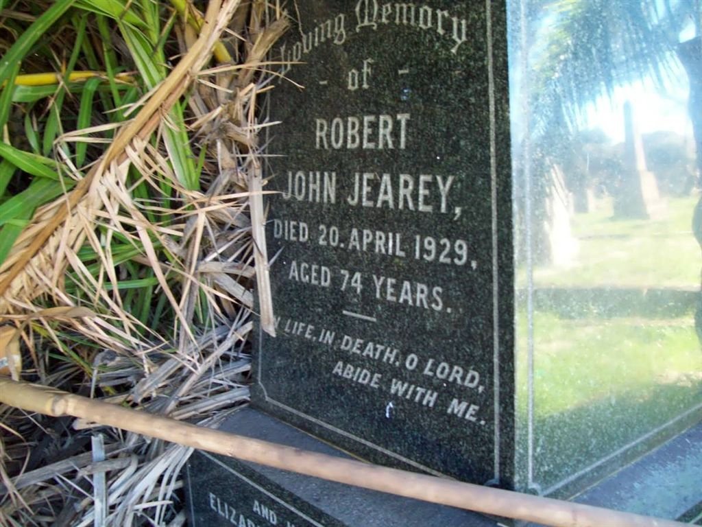 JEAREY Robert John -1929 &amp; Elizabeth Sophia Jane CANNON -1944
