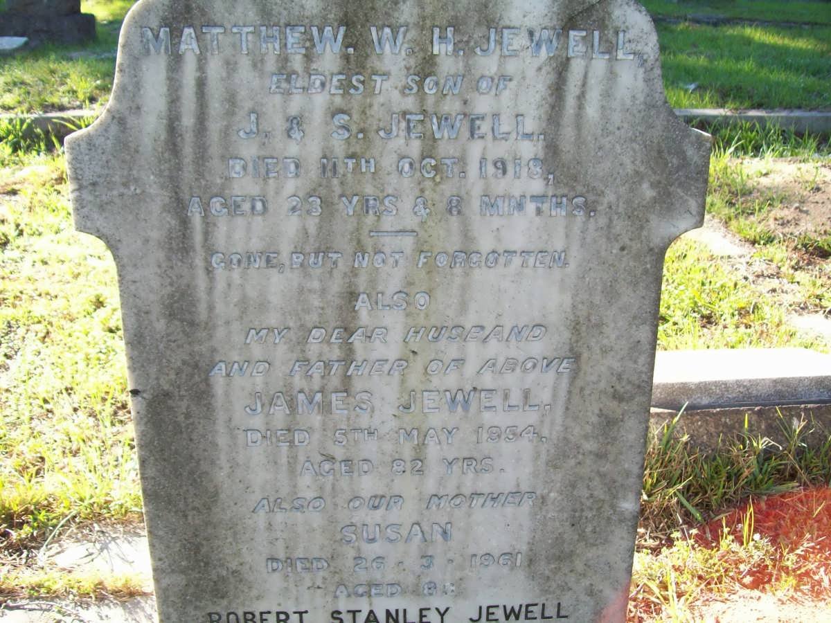 JEWELL Matthew W.H. -1918 :: JEWELL James -1954