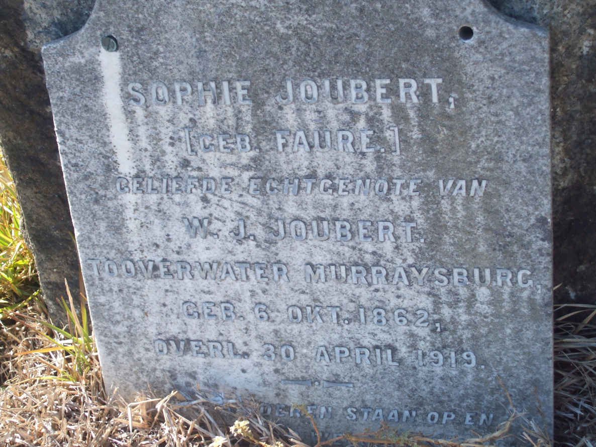 JOUBERT  Sophie nee FAURE 1862-1919