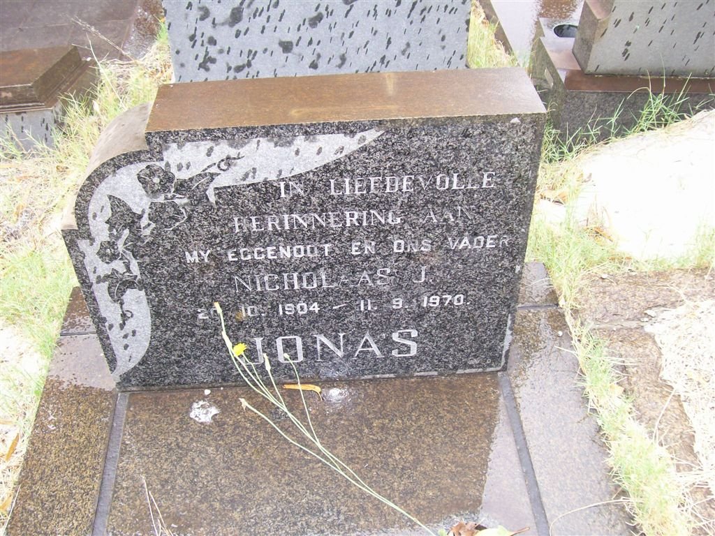 JONAS Nicholaas J. 1904-1970