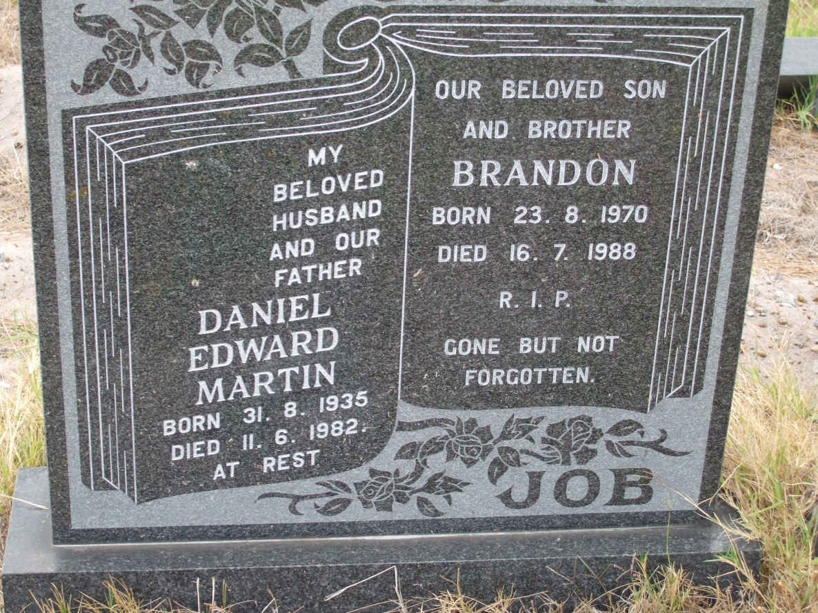 JOB Daniel Edward Martin 1935-1982 :: JOB Brandon 1970-1988