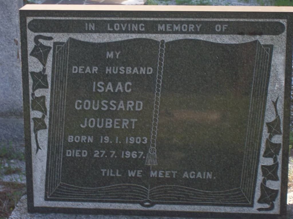 JOUBERT Isaac Goussard 1903-1967