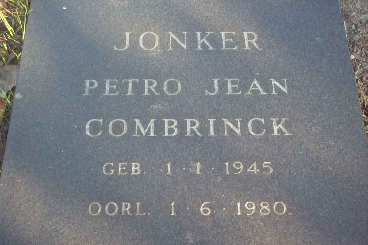 JONKER Petro Jean nee COMBRINCK 1945-1980