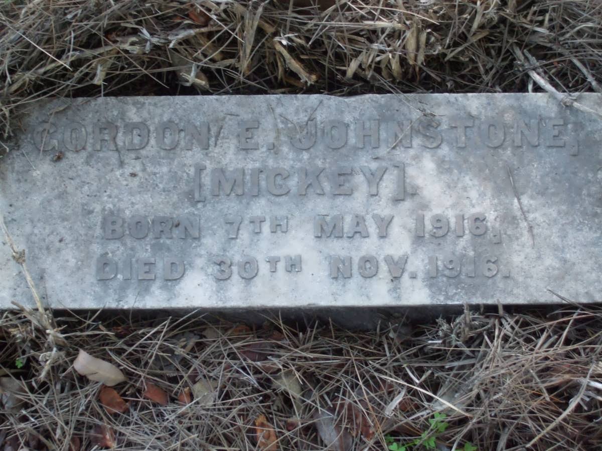 JOHNSTONE Gordon 1916-1916