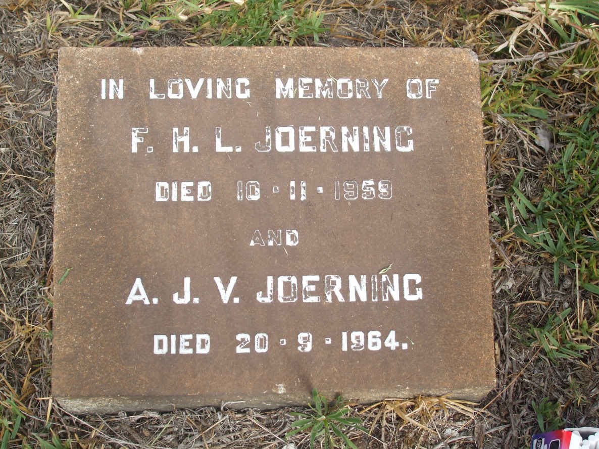 JOERNING F.H.L. -1959 &amp; A.J.V. -1964
