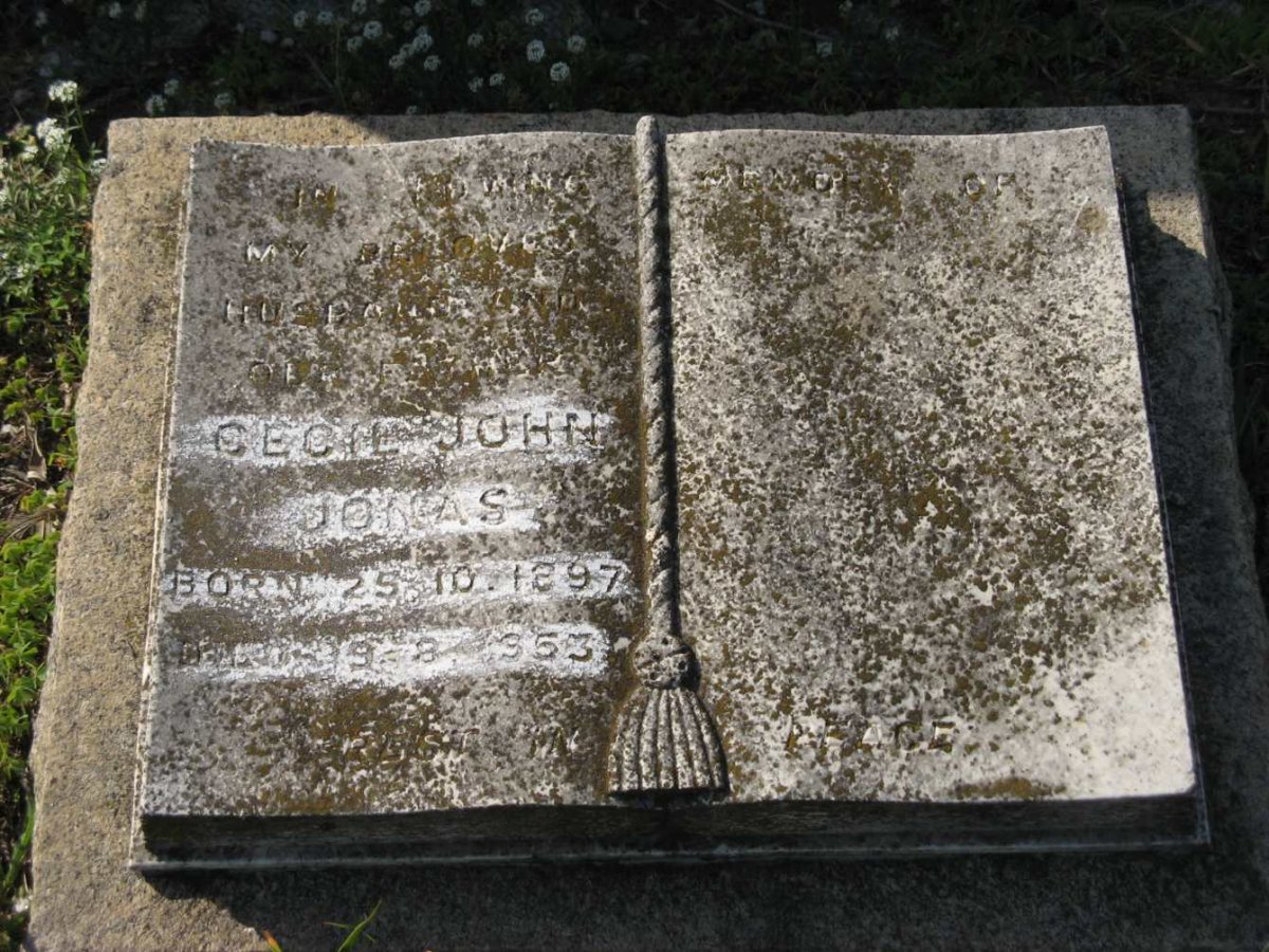 JONAS Cecil John 1897-1953