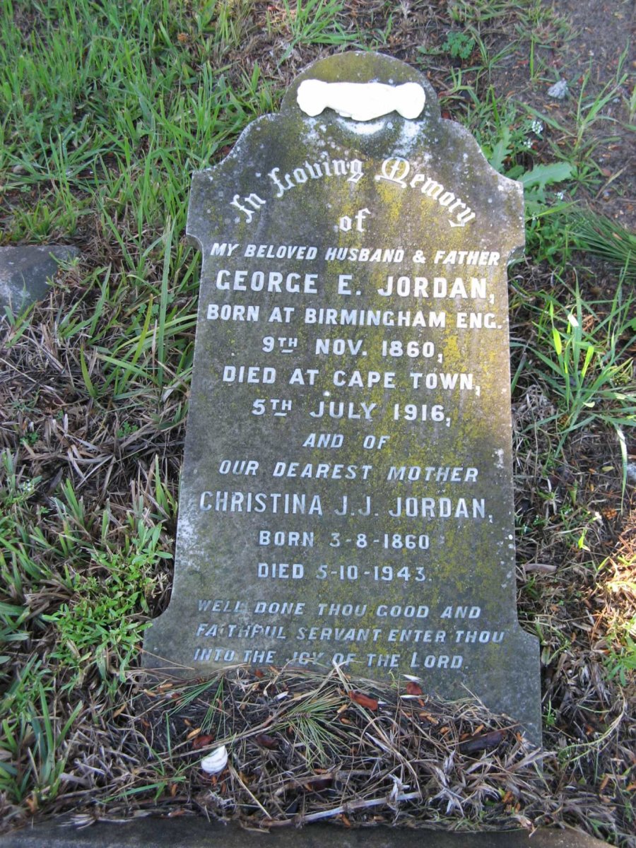 JORDAN George E. 1860-1916 &amp; Christina J.J. 1860-1943