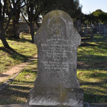 JOHNSON Henry Charles 1876-1944 &amp; Maria Cathrine THOMAS 1881-1949 