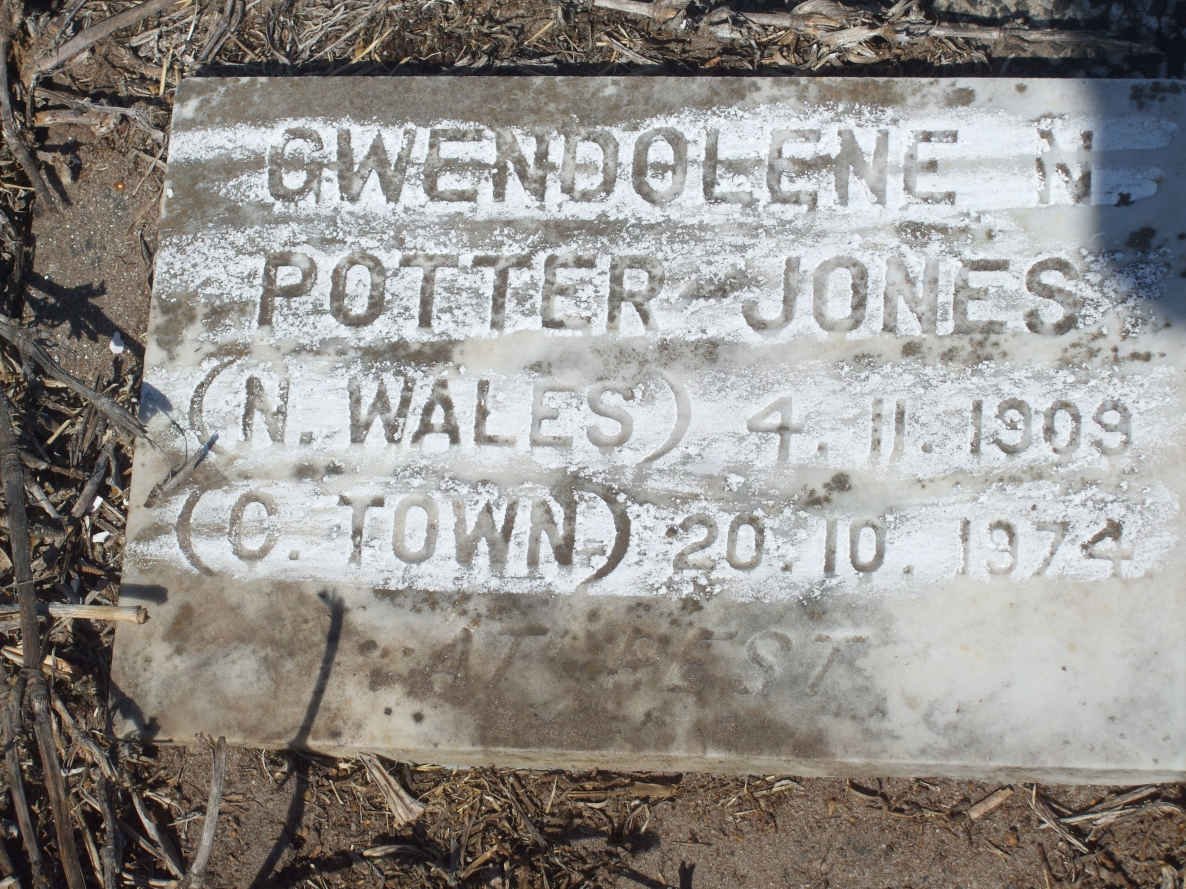 JONES Gwendolene N. Potter -1909-1974