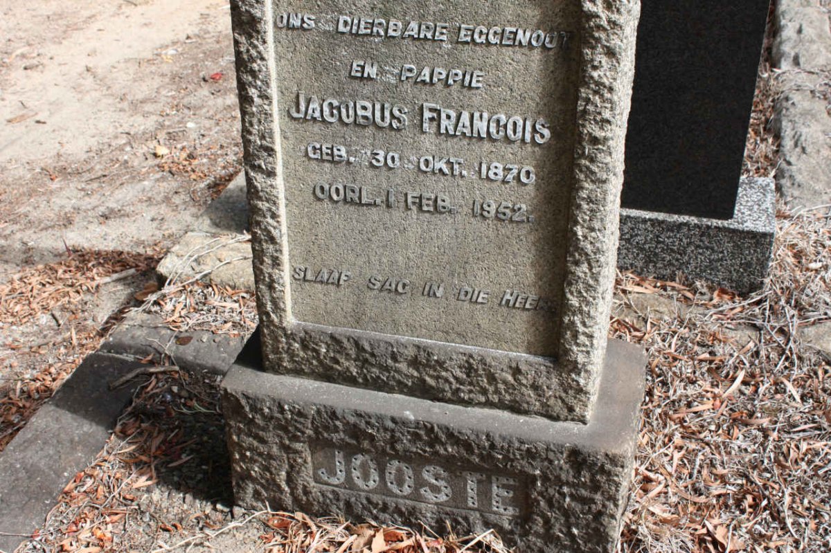 JOOSTE Jacobus Francois 1870-1952