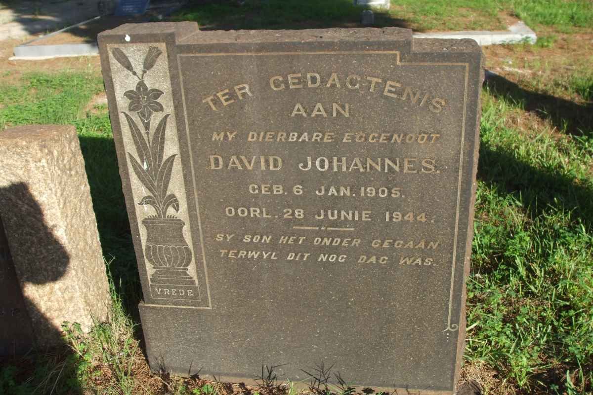 JOHANNES David 1905-1944