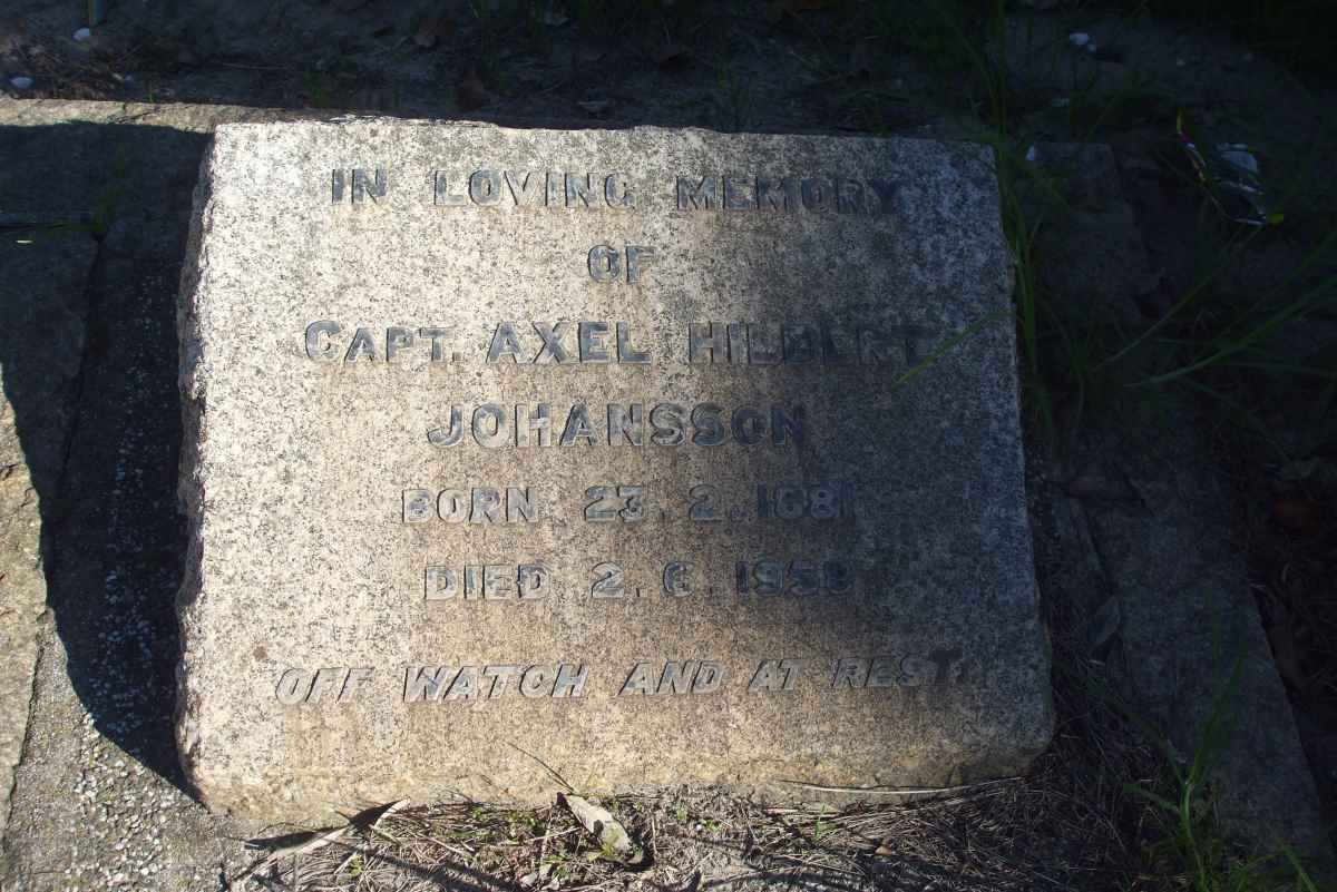 JOHANSSON Axel Hibbert 1881-1958