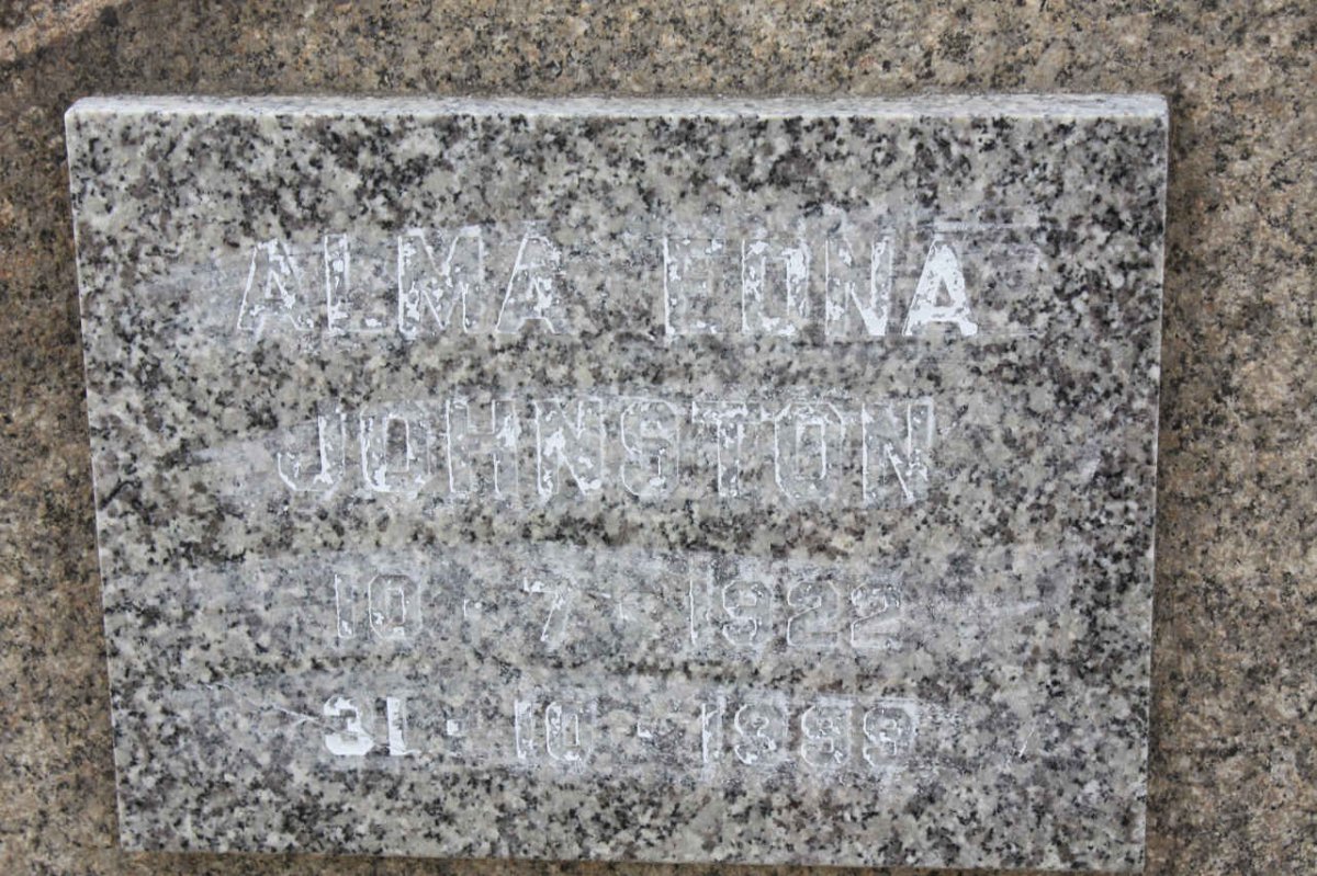 JOHNSTON Alma Edna 1922-1999